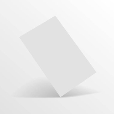 Beyaz kağıt veya kitap sayfanızı yumuşak gölge ile. Vektör.