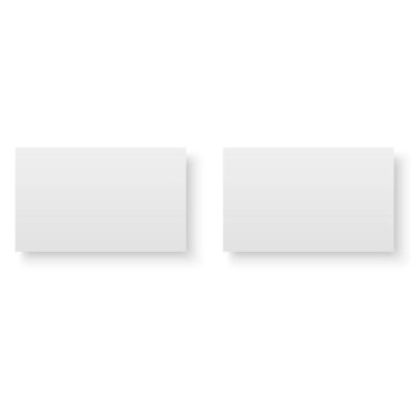 Yumuşak gölgeler ile iş kartı boş. Vektör.