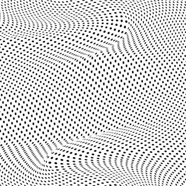 Soyut yarım ton desenli doku. Posterler, kartvizitler, kartpostallar, iç tasarım için modern vektör arkaplanı.