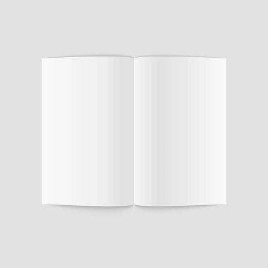 Broşür, el ilanı, dergi veya kartvizit boş. Vektör.