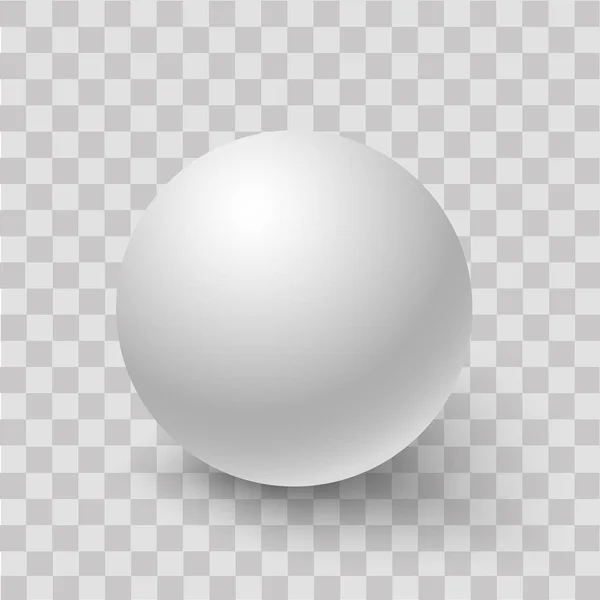 Prázdné bílé kulaté koule nebo 3D koule. Vektor — Stockový vektor