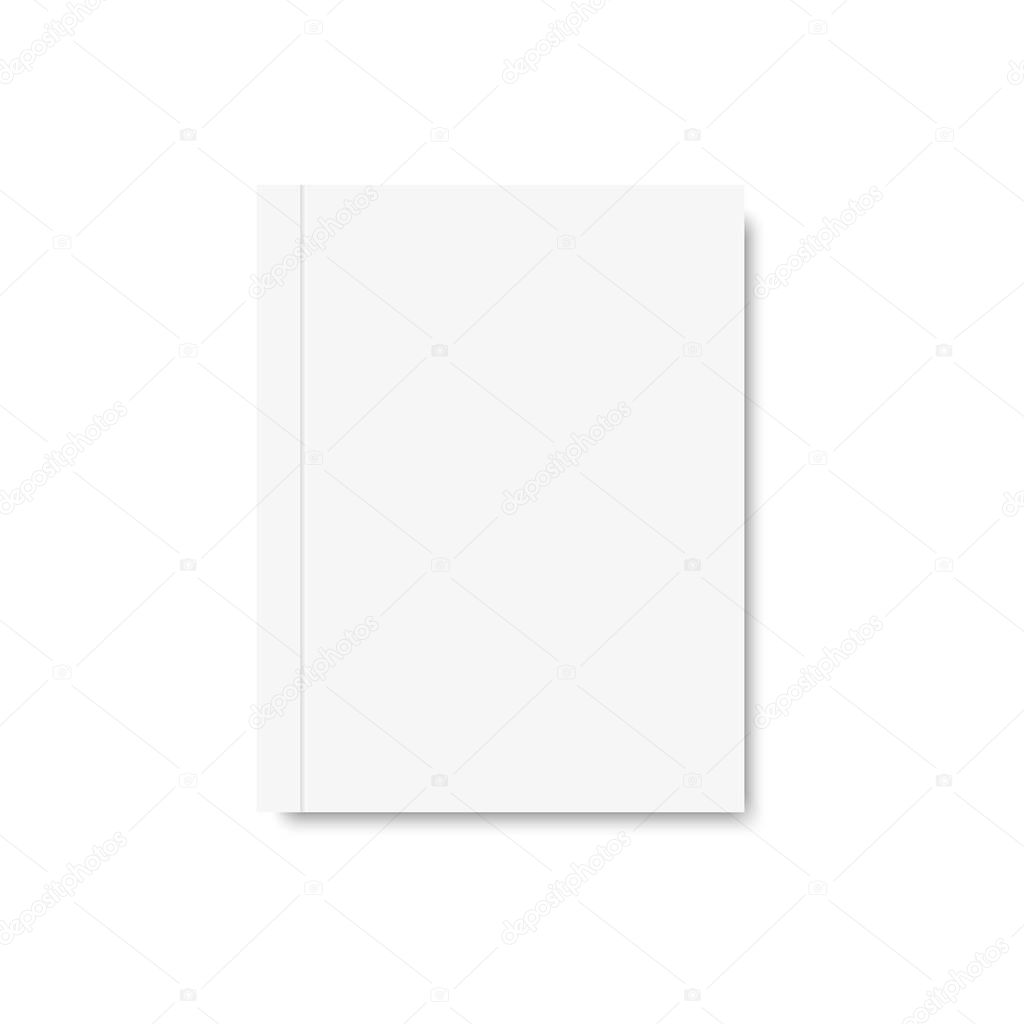 Blank of book cover. Vector.