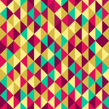 Geometrik figürler ile Seamless modeli. Vektör.