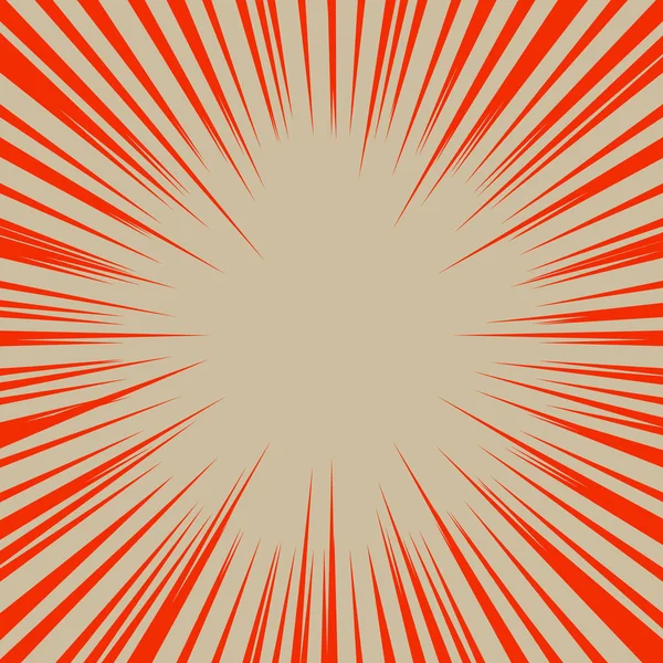 Fondo abstracto con rayos de sol rojos. Vector . — Archivo Imágenes Vectoriales