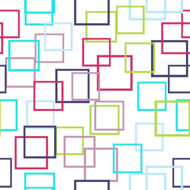 Renkli kareler ile Seamless modeli. Vektör.