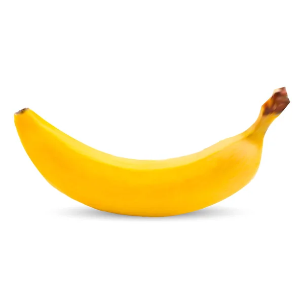 Fruta de banana realista em fundo branco. Vetor . —  Vetores de Stock