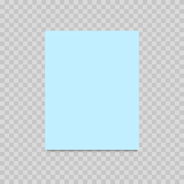 透明背景上的蓝色纸页。向量. — 图库矢量图片