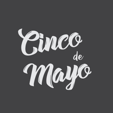 Cinco De Mayo için İllüstrasyon Bayrağı. Vektör