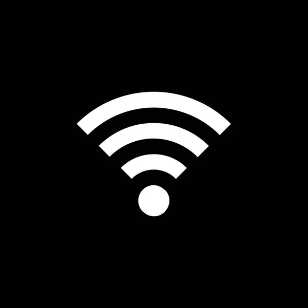Vector wifi o símbolo de red inalámbrica, wifi gratuito — Archivo Imágenes Vectoriales