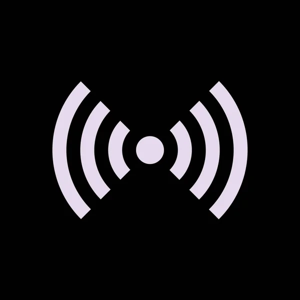 Vector wifi eller trådlöst nätverk symbol, gratis wifi — Stock vektor