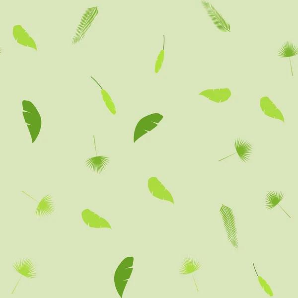 Varrat nélküli mintát Pálma levelek. Vektor — Stock Vector