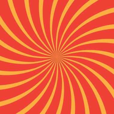 Güneş ışınlarının Sarı zemin üzerine soyut. Vektör.