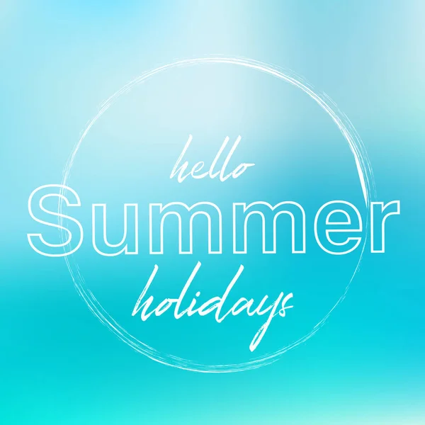 Hello Summer holidays background. Vector illustration. — Stock Vector