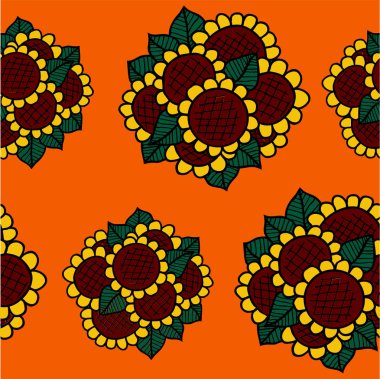 Ayçiçeği pürüzsüz desen