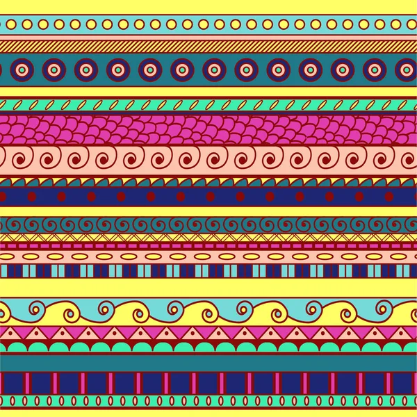 Motif Rayé Sans Couture Dans Style Grec Dans Des Couleurs — Image vectorielle