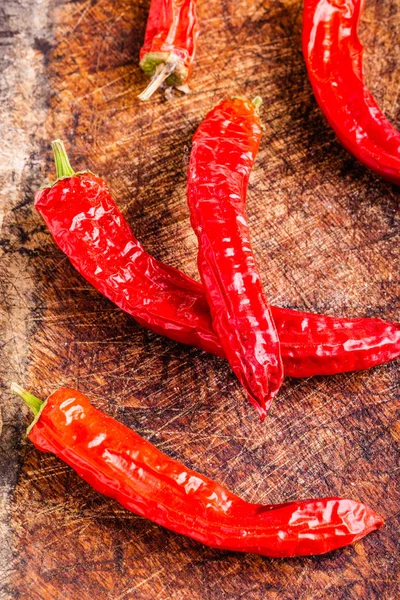 Dried chili peppers — Stock Photo, Image