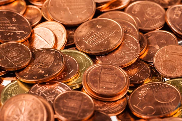 Lot of euro cents — Stock Photo, Image