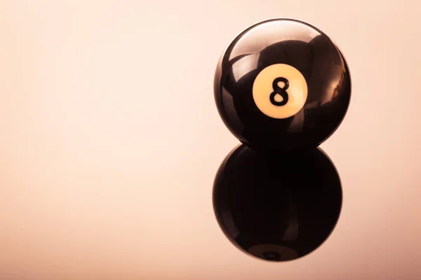 Black eight ball — Stock Photo, Image