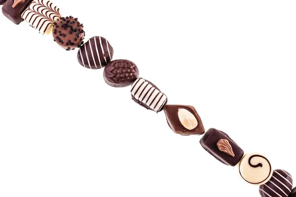 Reihe Schokolade — Stockfoto