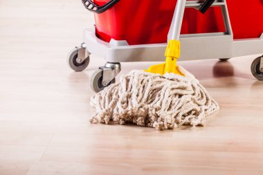 Mop cleaning detail clipart