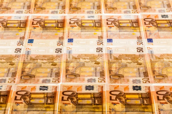 Euros uno al lado del otro —  Fotos de Stock