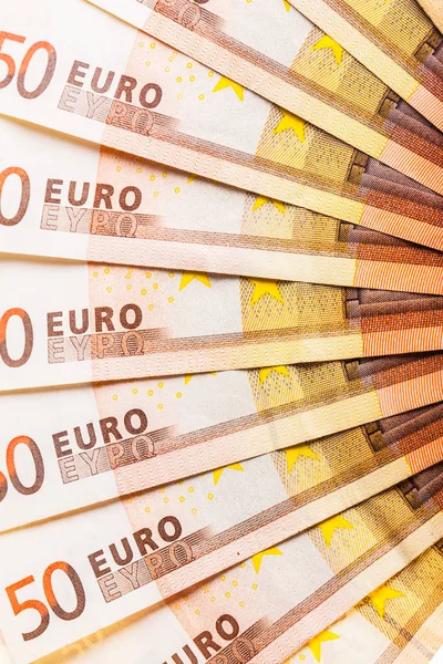 Euro currency fan detail — Stock Photo, Image