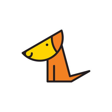 Oynak köpek Logo şablonu