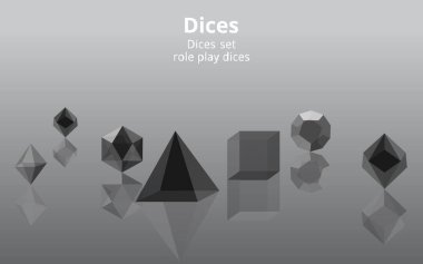 Şeffaf gerçekçi Diy d20 zarlar, Rpg oyunu gerçekçiliği 