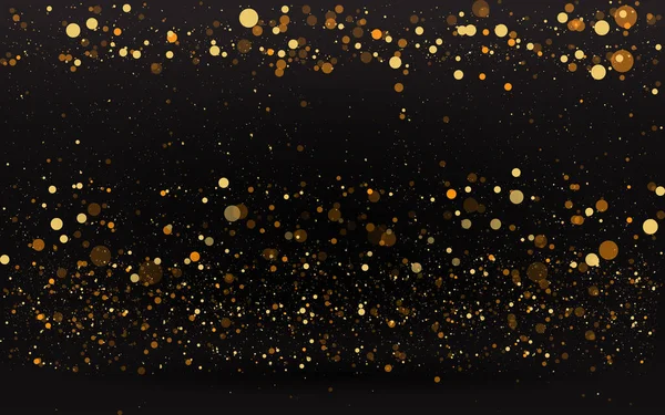 Fondo de brillo dorado de lujo, brillo mágico brillante — Vector de stock