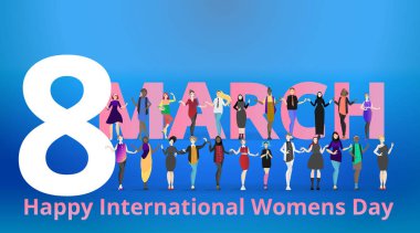 Modern toplum kadın portresi, 8 Mart Uluslararası Kadınlar