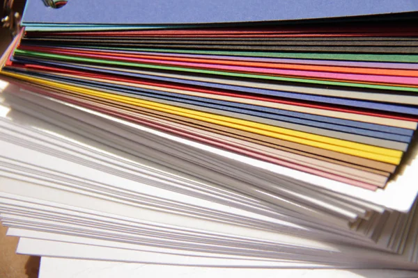 Kleurrijke papier monsters, variatie — Stockfoto