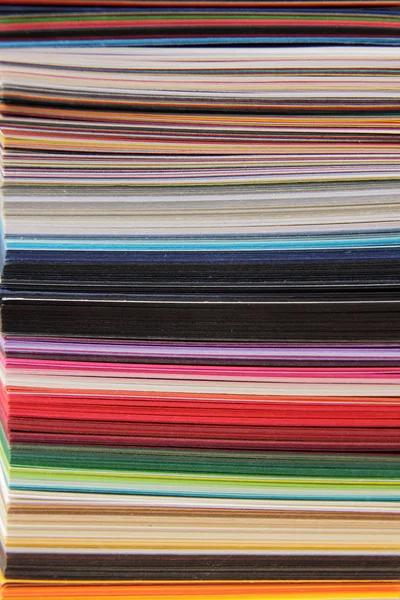 Farverige papirprøver, variation - Stock-foto