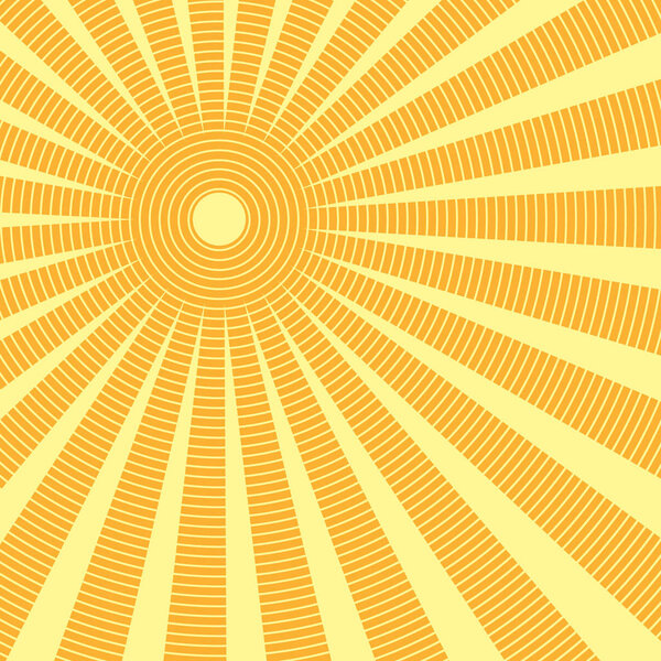 Sun rays. Fun banner. Vector illustration eps10.