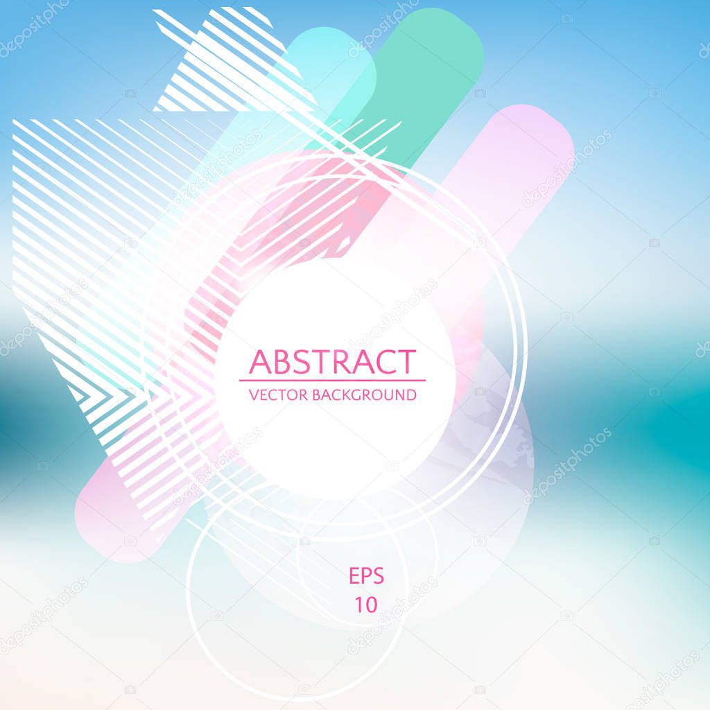 Abstract modern geometric background. Sea texture. Vector illustration EPS10.