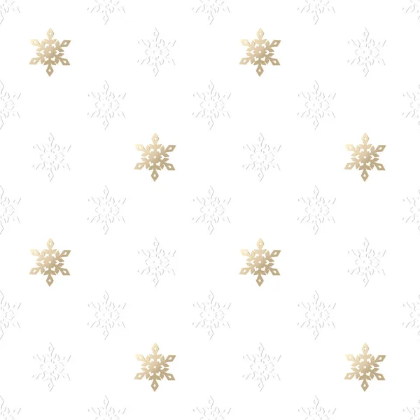 Naadloos Kerstpatroon Goud Elegante Minimalistische Achtergrond — Stockvector