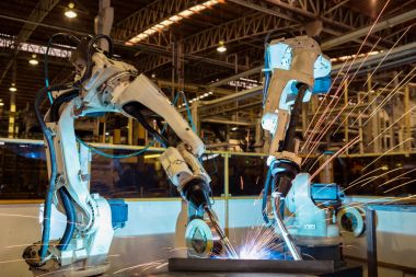 Takım robot Otomotiv bölümü kaynak.