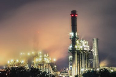 Doğal gaz türbini elektrik santrali destek fabrika Amata Nakorn sanayi sitesi içinde