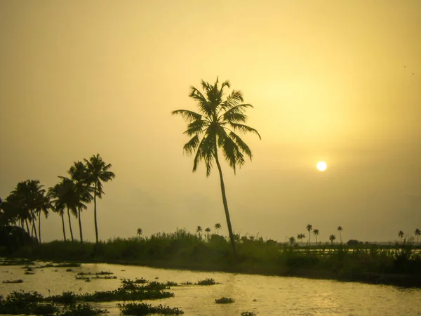 Kerala Alleppey Durgun Sularında Yüzen Çok Meşhurdur — Stok fotoğraf