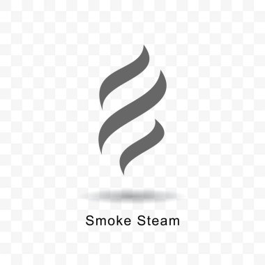 Smoke steam icon. clipart