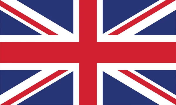 Inglaterra Bandeira cores oficiais e proporção corretamente ilustração vetorial . — Vetor de Stock