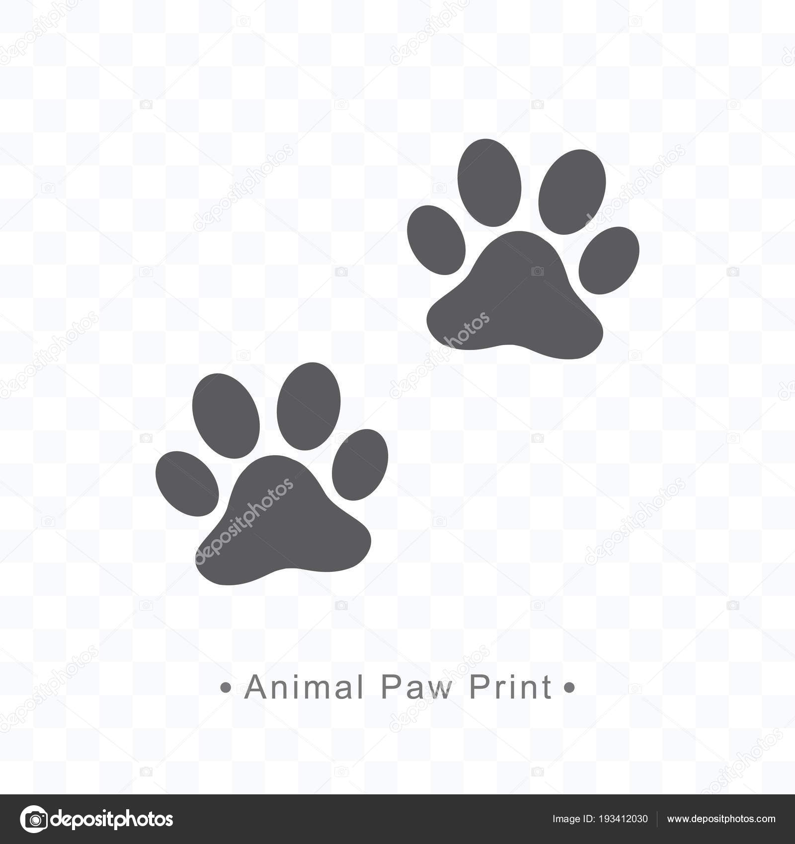 Download Animal paw print icon vector illustration on transparent background. — Stock Vector © Vdant85 ...