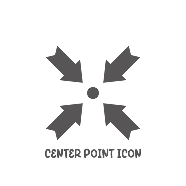 Center punt pictogram eenvoudige platte stijl vector illustratie. — Stockvector