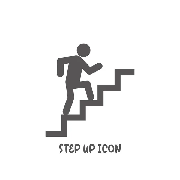 Step-up-Symbol einfache flache Vektor-Illustration. — Stockvektor