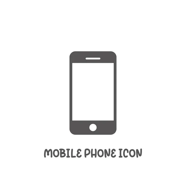 Иконка мобильного телефона простая векторная иллюстрация в плоском стиле . — стоковый вектор