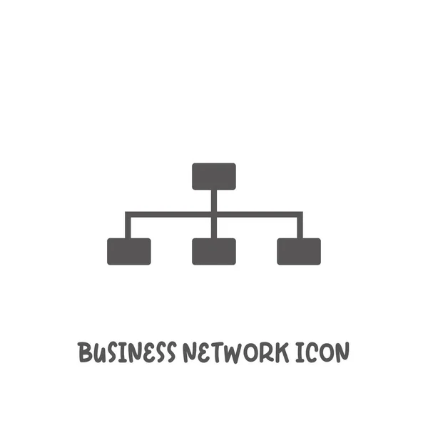 Business-Netzwerk-Symbol einfach flachen Stil Vektor Illustration. — Stockvektor