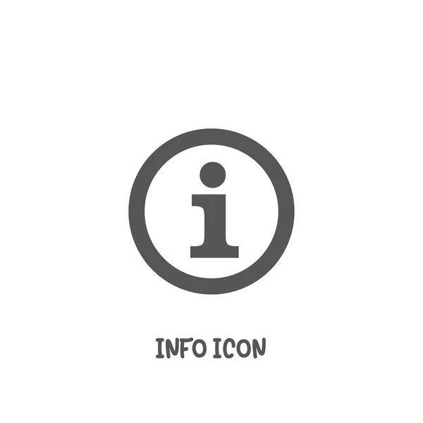 Info icône illustration vectorielle de style plat simple . — Image vectorielle