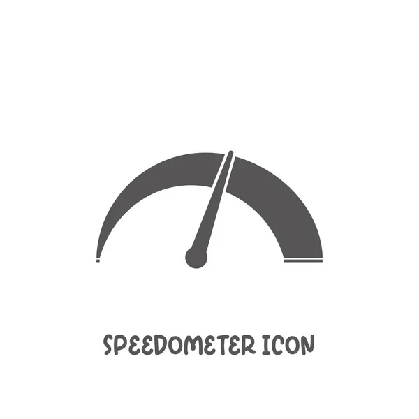 Icono del velocímetro ilustración simple vector de estilo plano . — Vector de stock