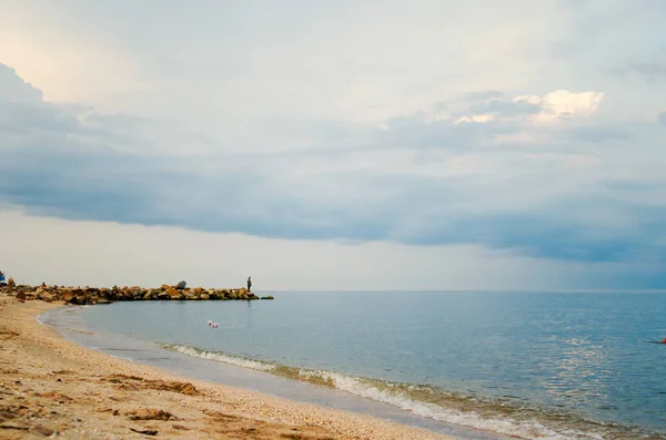 Beautiful Sea Beach Blue Sky — Stock Photo, Image