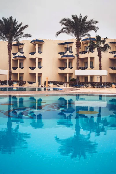 Hotel Swmming Pool Typical Arabic Architecturehotel Spa Sharm Sheikh Egypt — Stock Photo, Image