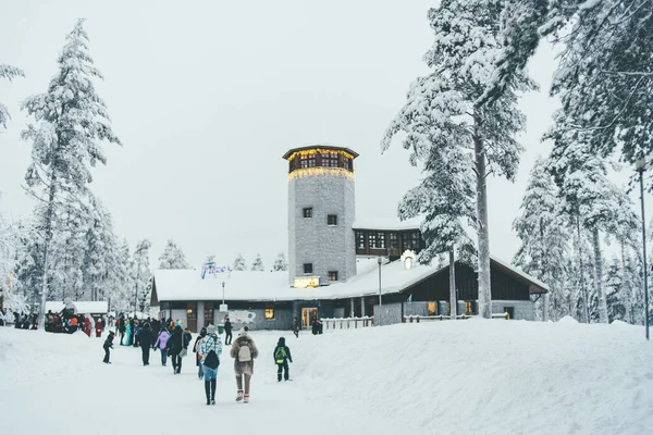 Ranua Laponia Finlandia Enero 2018 Entrada Parque Natural Ranua Wildlife — Foto de Stock